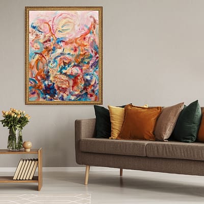 Dancing wild and free – colorful abstract artwork