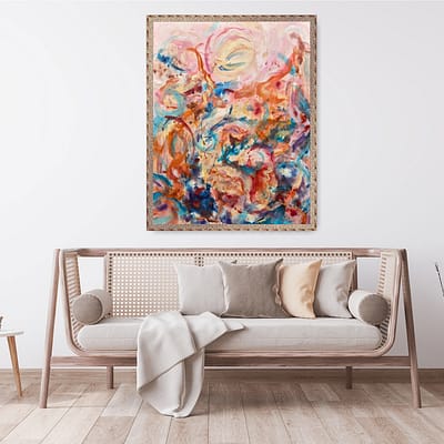 Dancing wild and free – colorful abstract artwork