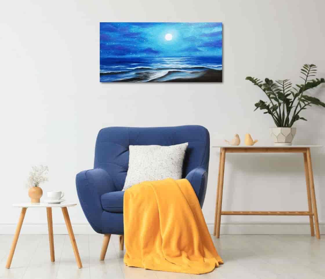 malované obrazy moře na plátně
