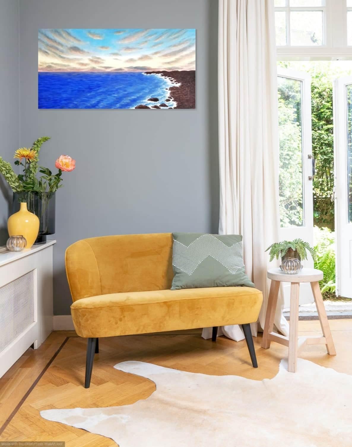 Melody in the waves - seascape oil painting - Obrázek 5