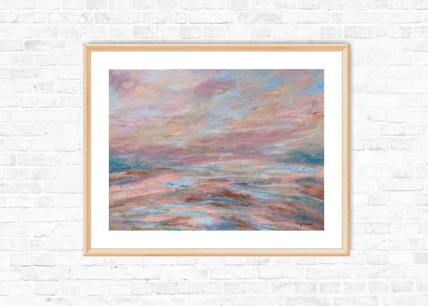 Far ahead - original hand painted artwork, 29,7x21cm - Obrázek 3