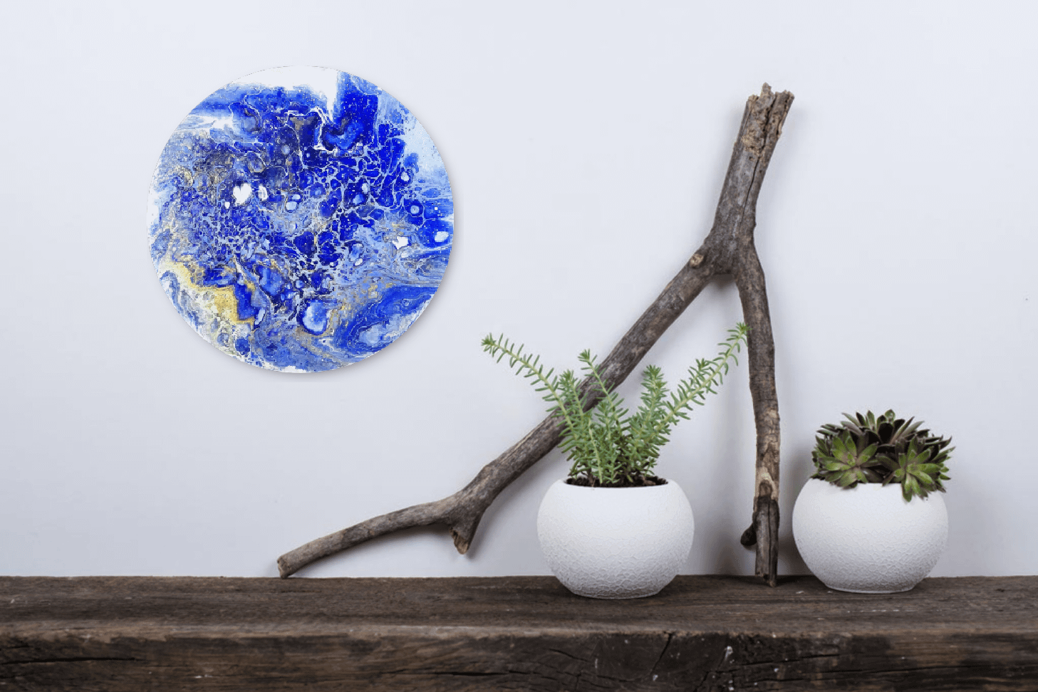 blue water fluid artwork