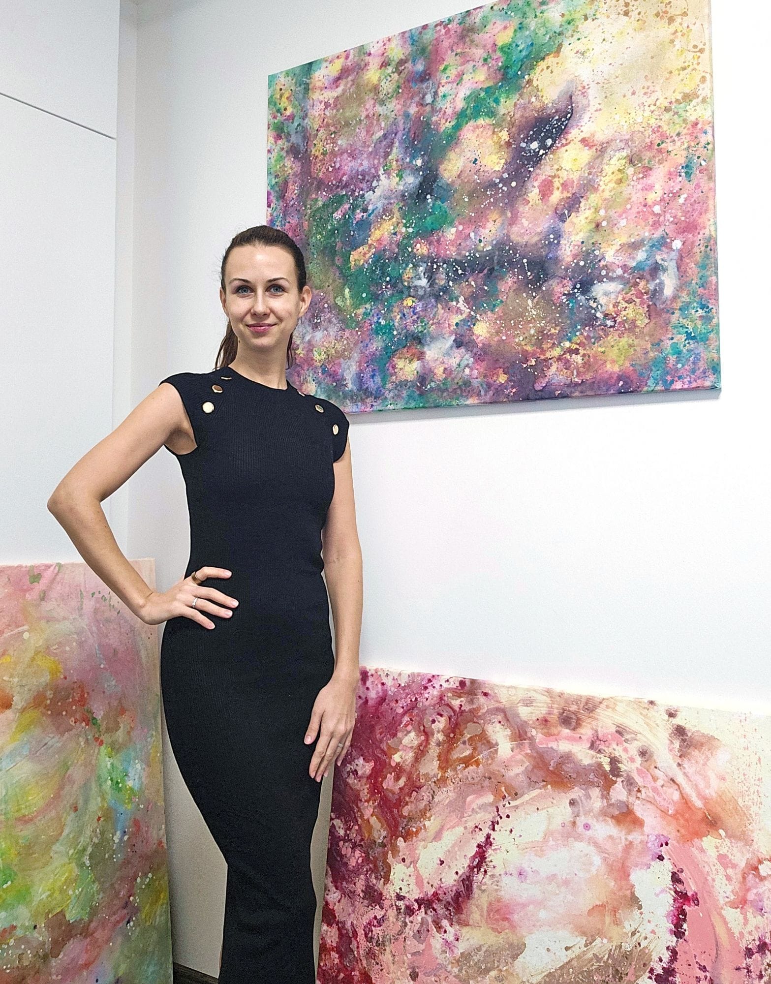 malířka abstraktních obrazů