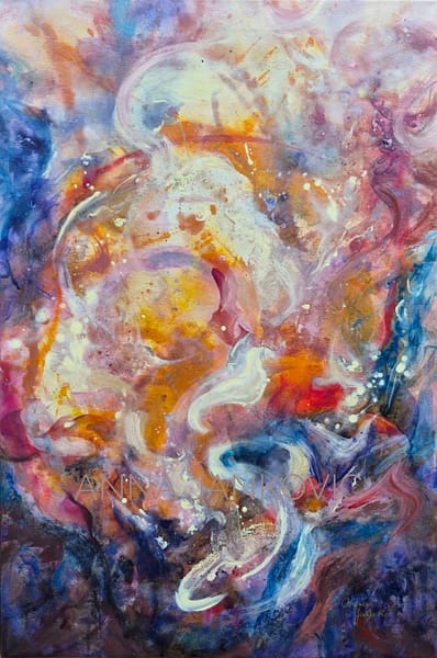 Until we find our rhytm - colorful abstract painting on canvas