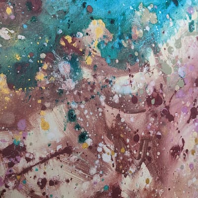 The scent of spring – abstract artwork, 100x100cm