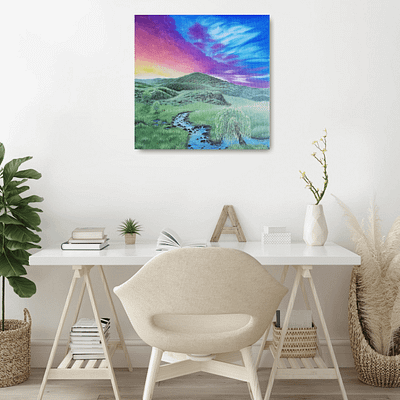 Fascinating sky – original landscape painting