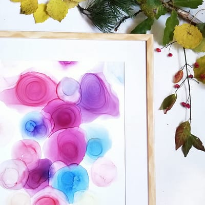 Original ink painting – Life circles