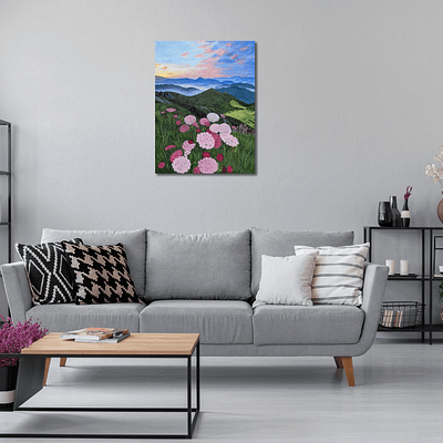 Slovak mountains – landscape mountain artwork, 60x80cm