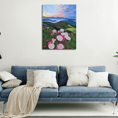 Slovak mountains – landscape mountain artwork, 60x80cm