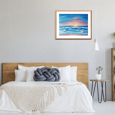 Quiet dreaming – sunset oil painting