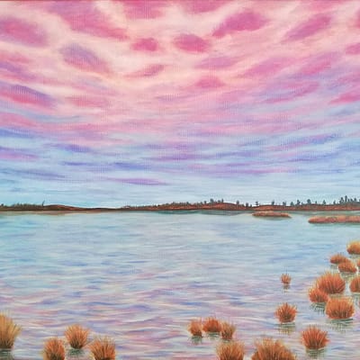 Look through your heart – realistic landscape oil painting