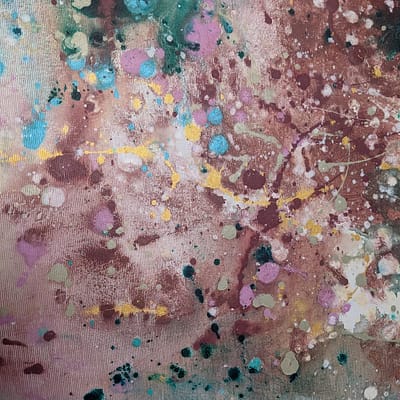 The scent of spring – abstract artwork, 100x100cm