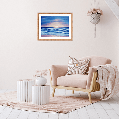 Quiet dreaming – sunset oil painting