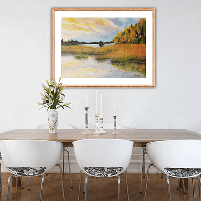 Soft evening breeze – original oil painting