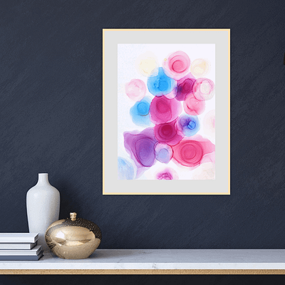 Original ink painting – Life circles
