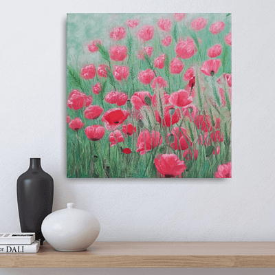 Red poppies – original floral artwork