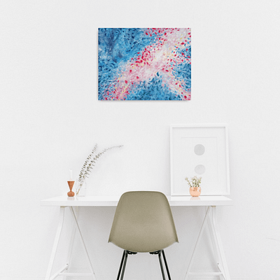 Petals in the wind – abstract painting