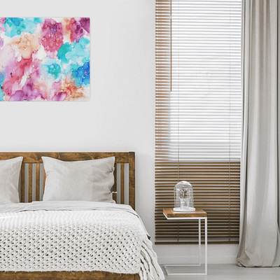 Dreamy world – abstract ink painting on canvas, 80×60 cm