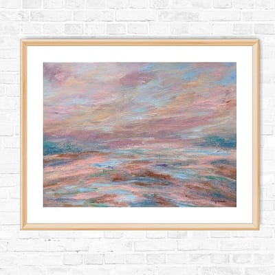 Far ahead – original hand painted artwork, 29,7x21cm