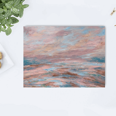 Far ahead – original hand painted artwork, 29,7x21cm