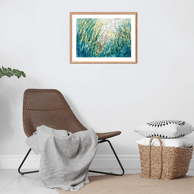 Spring meadow – abstract floral painting