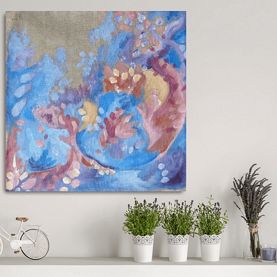 Authenticity – original abstract painting, 50×50 cm