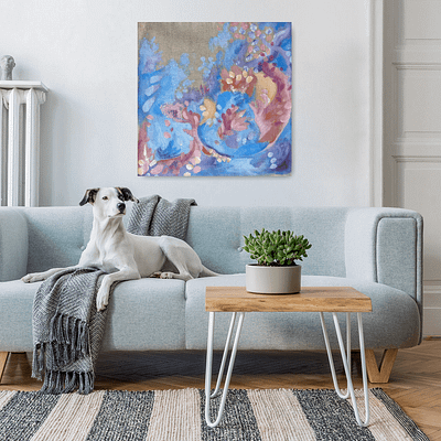 Authenticity – original abstract painting, 50×50 cm