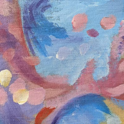 Authenticity – original abstract painting, 50×50 cm