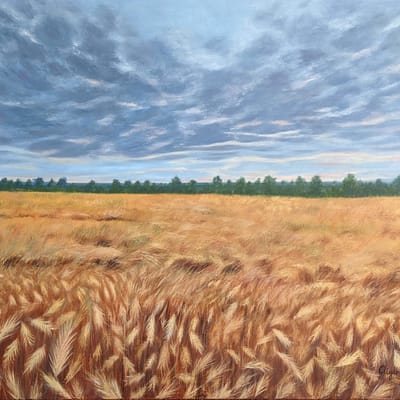 The day after the tornado – handpainted landscape artwork