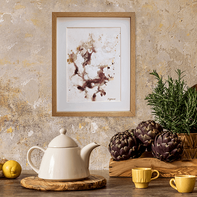 Sweet embrace – abstract painting on paper
