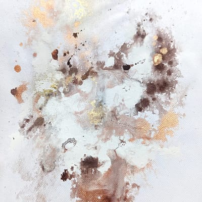 Quiet love – abstract painting on paper