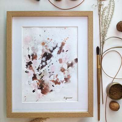 Thousand mornings – abstract painting on paper