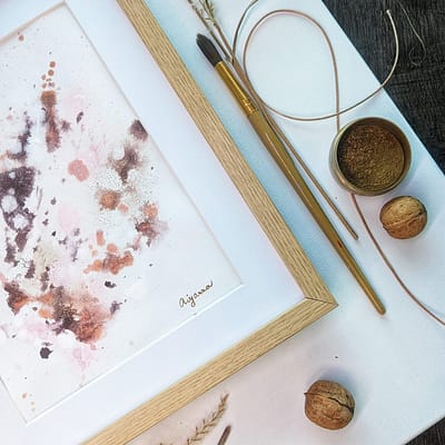 Thousand mornings – abstract painting on paper