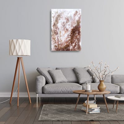 Safe in your arms – abstract painting on canvas