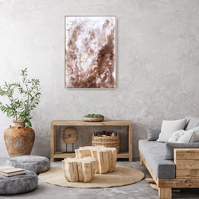 Safe in your arms – abstract painting on canvas