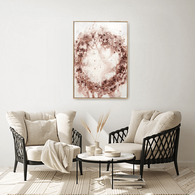Family circle – abstract painting on canvas