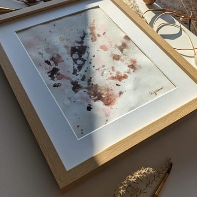 Thousand mornings – abstract painting on paper