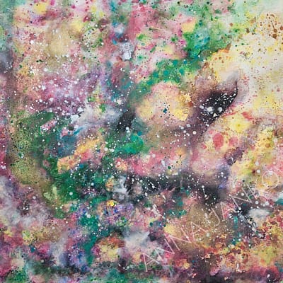 Held by faith – abstract painting on canvas, 100x80cm