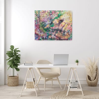 Held by faith – abstract painting on canvas, 100x80cm