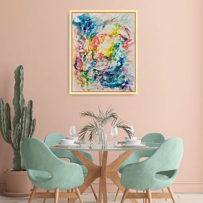Energy of new beginning – mixed media abstract painting
