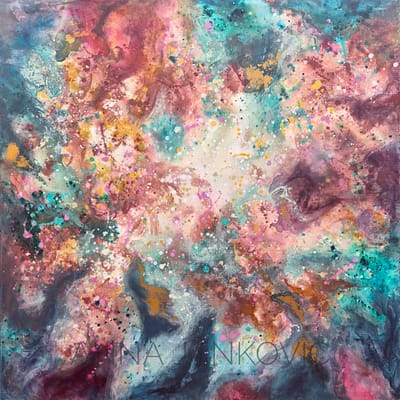 Joy will guide you – huge abstract wall art