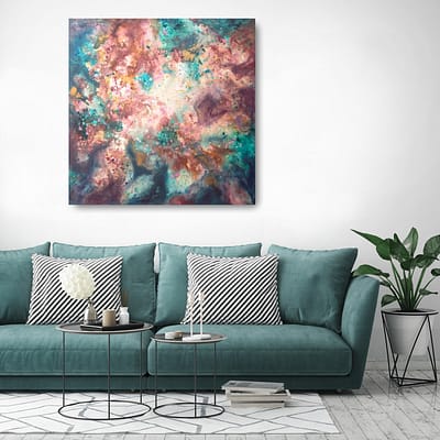 Joy will guide you – huge abstract wall art
