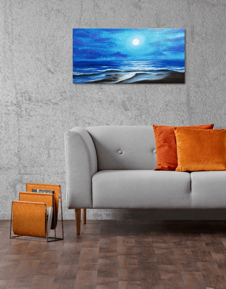 moderní obraz do bytu malba moře
